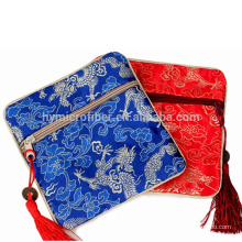 Wholesale jewelry satin gift zipper bag